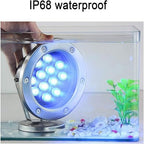 RGB Underwater Pond Lights - Submersible LED Fountain Light, AC 24V Low Voltage Pool Lighting Lights, IP68 Waterproof Underwater Spotlight(RGB+Remote Control,18w) - Image 7