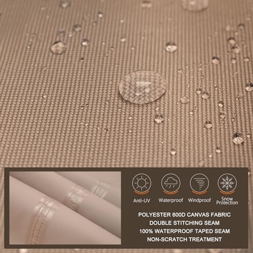 ULTCOVER Waterproof Round Patio Fire Pit Table Cover 50 inch - Image 4