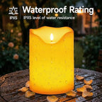 Homemory 6.3"x8" Extra Large Outdoor Waterproof Candle with Auto 6H Timer - Image 4