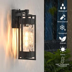 2-Pack Dusk to Dawn Outdoor Wall Sconce, Sensor Porch Light Fixture - Image 2