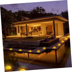 Ciieeo 4 Pack Solar Ground Lamp LED Outdoor Disc Lights for Garden - Image 3