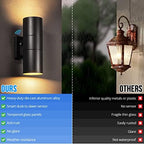 wowlite Dusk to Dawn Modern Outdoor Wall Sconce, Up & Down Lights, 2 Pack - Image 4