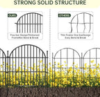 20 Panels No Dig Decorative Garden Fence, 24in(H) x 40ft(L) Animal Barrier, Rustproof Metal Temporary Dog Fence for Outdoor Yard, Patio, Flower Bed - Image 6