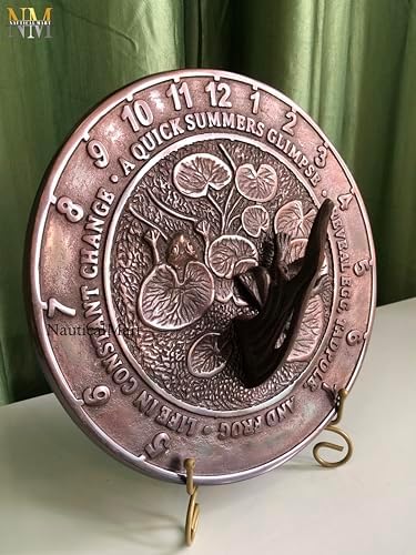 NauticalMart Frog Sundial - Copper Verdigris Aluminum Garden Sundial Home Garden Lawn Yard Decor - Image 6