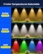 Solar Fence Lights Outdoor Waterproof 8 Pack 60 LM Brighter Dual LED Spot Lens 12 Modes & 9 Colors Deck Lights Solar Powered Wall Lighting Decor for Outside Yard Step Patio Porch Railing Pool - Image 2