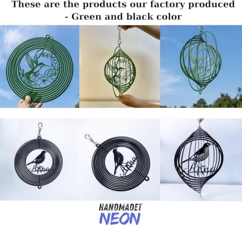 : Handmadetneonsign Personalized Cross Wind Spinner Sublimation Memorial Custom Name Years Kinetic Ornament Laser Cut 3D Outdoor Indoor Garden Yard Gifts Decor Housewarming Presents - Image 5