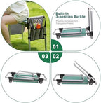 Garden Kneeler and Seat Bench Garden Workseat,Upgraded Smart Folding Gardening Bench Widen EVA Foam Kneeling Pad and Detachable Tool Pouch Portable Gardening Stools for Back Yard Outdoor Fishing - Image 5