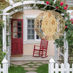 10 Inch Fall Leaves Rustic Wind Spinner for Yard and Garden, Brown Vintage Farmhouse Pumpkin Hanging Ornaments Outdoor 3D Kinetic Wind Sculpture Spinners Indoor Outdoor Patio Décor Ornaments Gift - Image 4