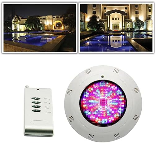 18W RGB LED Color Changing Pool Light 3000 LMS Wall Surface Mounted Waterproof 30 Degrees Beam Angle Swimming Pool Pond Submersible Underwater Lamp IP68 Waterproof 12V with Remote Control - Image 5