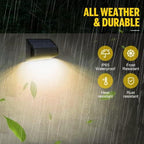 Solar Lights Outdoor, RGB 8 Colors, Dusk to Dawn Deck Light, Solar Deck Lights for Outside IP65 Waterproof, Backyard/Railing/Wall/Step/Patio/Fence(8 Pack,Black) - Image 6