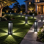 Solar Floor Lamps, Modern Landscape Lights for Garden and Driveway, 8-Pack - Image 2