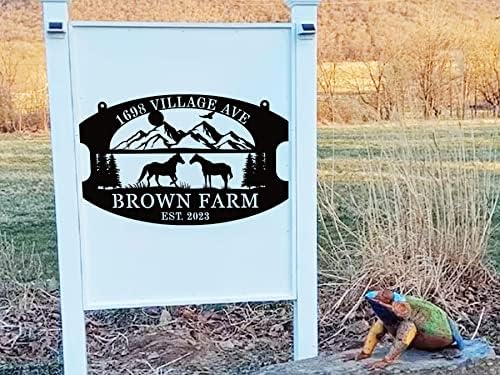 Custom Farmhouse Metal Sign | Personalized Last Name & Established Date Farm Scene Wall Art | Metal Farm Wall Art & Garden Decor | Unique Farmer Gift, Housewarming, or Ranch Decoration - Image 4