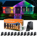 12 Pack Color Changing Solar Powered Fence Wall Lights Up and Down by GVSHINE