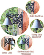 European Style Courtyard Doorbell - Wall Manually Shaking Bell for Farm Courtyard Residential Bar Grocery, Outdoor Weatherproof - Image 4