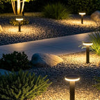 Outdoor Pathway Lights, 11.8“-31.5" 3000K LED Bollard Lights Outdoor, IP54 Waterproof Path Lamp, Modern Commercial Landscape Lighting for Driveway Walkway Sidewalk Garden Lawn - Image 5