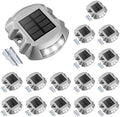 VOLISUN Solar Deck Driveway Dock Lights,Solar Pathway Lights,White 16 Pack by VOLISUN