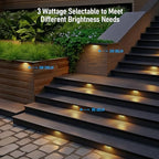LEONLITE 8-Pack 4 Inch LED Hardscape Lighting, 1W/2W/3W, 2700K Soft White - Image 2