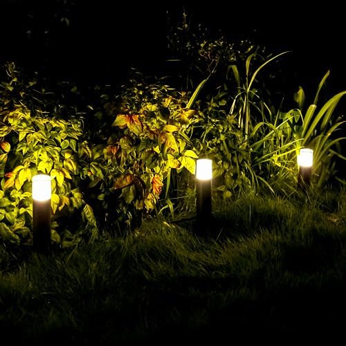 GOODSMANN 8PK Outdoor Low Voltage Bollard Lights 2W 2700K Warm White LED Landscape Pathway Light Kits Bronze Color - Image 7