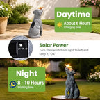 Goodeco Dog Statue with Solar Butterfly Garden Decor - Image 5