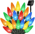 Multicolor C6 Solar Christmas Lights Outdoor, 22.64ft 50 LED Solar String lights Waterproof IP65, 8 Modes Twikle Fairy Light Christmas Tree Decorations for Yard Patio Fence Garden Wedding Party Decor by Brightown