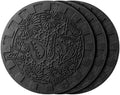 HF by LT Deluxe Rubber Stepping Stone, Butterflies Design, Heavy Duty 13" All-Weather Garden Tile, Black, Set of 3 by HFbyLT