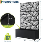 GarveeLife Metal Planter Box with Trellis and Wheels 71"x47"x16" - Image 2