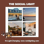 NorbSTRING 50FT LED String Lights – Plug-in Outdoor Weatherproof Lights, Cozy Candle-Like Warm White Glow, Shatterproof Commercial-Grade Bulbs for Patio, Backyard, Deck & Events, Energy-Efficient - Image 6