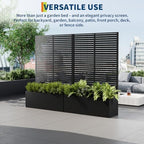 Garvee 71"x47"x16" Metal Planter Box with Trellis for Climbing Plants Vines - Image 2