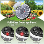SZMP Solar Fountain, Works in Cloudy with 2000mAh Battery Backup, Glass Solar Powered Bird Bath Fountain with Smart Status Indicators, 3.5W, 8 Nozzles, for Garden, Outdoor (White) - Image 3