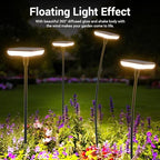 Solar Lights Outdoor Garden 4 Pack Solar Pathway Light 31" Tall Solar Landscape Lights 34LM Bright Up to 12H IP65 Waterproof Auto On/Off for Walkway Outside Yard Path Patio Lawn Flower Bed plant Decor - Image 2