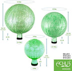 Achla Designs G6-LG-C, Light Green 6-Inch Crackle Gazing Globe Ball, 6 - Image 3