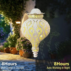 Moroccan Solar Lanterns Outdoor Waterproof Hanging Garden Decor - Image 5
