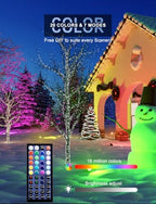 LED Flood Light Outdoor 500W Equiv, 50W RGBW Color Changing Outdoor Floodlights with Remote, Uplighting Indoor IP66 Landscape Floor Lighting Stage Spotlights, Uplights for Christmas Events - Image 2