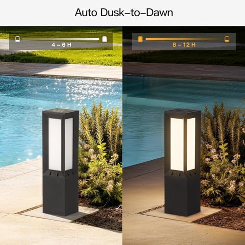 MVBT 24" Solar Pathway Lights Outdoor IP65 Waterproof Landscape Path Lights - Image 5