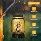 kyoryuger Beagle Gifts for Women/Men Beagle Solar Lanterns Dog Mom Birthday Dog Lovers Lantern Pet Loss Pet Memorial Lights Solar Garden Decoration Outside for Yard, Patio,Backyard,Porch - Image 4