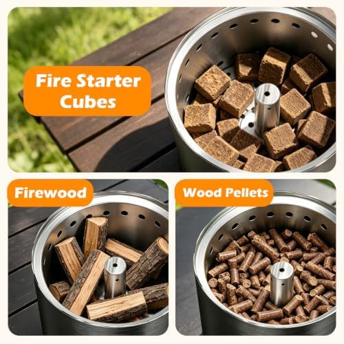 Tabletop Fire Pit Outdoor, Portable Smokeless Mini Firepit, 9.7 × 7.1'' - Image 5