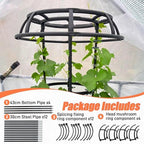 65 Inch Garden Trellis for Climbing Plants Outdoor, Mushroom Top Trellis for Potted Plants, Vines, Roses, Clematis, and Vegetables, Plant Trellis Support 1 Pack - Image 6