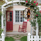 12 Inch Fall Thanksgiving Wind Spinner for Yard and Garden,Pumpkins Red Berries Maple Leaves Black Hanging Ornaments Outdoor 3D Kinetic Wind Sculpture Spinners Indoor Outdoor Patio Décor Gift - Image 4