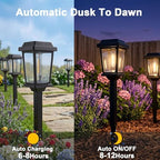 Solar Pathway Lights Outdoor 10 Pack, LED Solar Garden Lights - Image 6