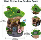 Topadorn Solar Fairy House Garden Statue with LED Light, Outdoor Decor - Image 7