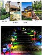 10PCS Green LED Outdoor Steel Garden Solar Powered Landscape Light Lamp Yar Pathway Stake Lights - Image 5