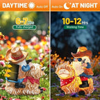Solar Highland Cow Gnome Statue - Hand-Painted Resin Outdoor Decor for Garden & Yard, Unique Mothers Day Birthday Gifts for Grandma Women (Weatherproof) - Image 5