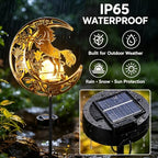 Solar Lights Outdoor Decor Horse Cracked Glass Stake Moon Lights Horse Gift - Image 4