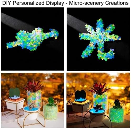 Colorful Glow in The Dark Pebbles, Premium Luminous Garden Rocks, Waterproof Fluorescent Decor Stones for Outdoor Pathway Fish Tank Home Decoration(800pcs) - Image 4