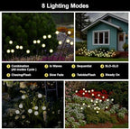Solar Firefly Lights Outdoor Swaying Garden Decor Warm White 6 PK - Image 3