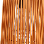 Hilitand Solar Rattan Lantern with Vintage Bulb (Trapezoid Brown) - Image 3