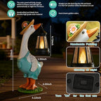 Solar Garden Statues Goose, Farmhouse Goose Outdoor Lawn and Garden Statue - Image 2