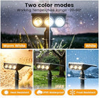 Solar Spot Lights Outdoor Waterproof IP65(4 Pack-White &Warm White) - Image 3
