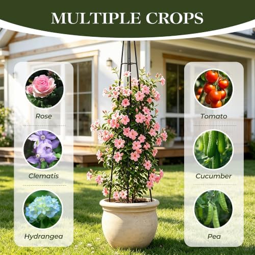 Alisisfores Garden Trellis for Climbing Plants, 71-inch - Image 5