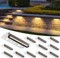 Retaining Wall Lights, Low Voltage Landscape Outdoor Step Lighting 12 Pack by AUDERWIN